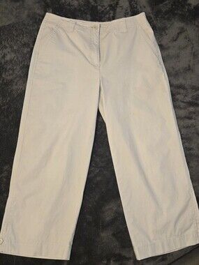 Talbots Light Beige Stretch Capri Pants